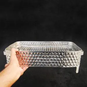 Stainless%20Steel%20BBQ%20Grill%20Serving%20Stand%20%E2%80%93%20Large%2016"%20x%209"%20with%20Jali%20%7C%20Stylish%20Bar-B-Q%20Presentation%20Tray%20for%20Restaurants%20&%20Home%20%7C%20Durable%20Stainless%20Steel%20Grill%20for%20Serving%20-%20Image%202