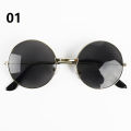 Round Sun Glasses Anime Jujutsu Kaisen Glasses Gojo Satoru silver frame Sunglasses. 