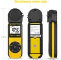 HOLDPEAK HP-881D Digital Light Meter/Illuminance, Sensor Head Rotate 270 Degrees, with MAX/MIN Hold, Backlight, Data Hold & Data Storage, Lux/FC(1-400,000 Lux, 1-40,000 FC) Lumen Meter. 