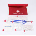First Aid Kit Pouch, 7 Pieces Compact Waterproof Mini Emergency Bag. 