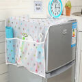 Dustproof fridge cover with pockets, waterproof cover for fridge, oil proof fridge organizer cover, kitchen accessories, kitchen organizer fridge accessories Plastic cover,. 