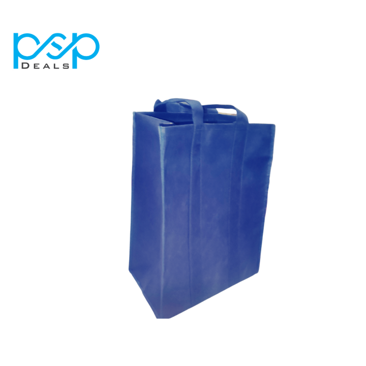 PSP DEALS - Eco-Friendly Non-Woven Shopping Bags with zipp with Round Handles 13" x 17"+8"