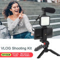 Vlogging Kit for Iphone , Android Video Vlogging Kits Model AY-49 Phone Tripod Phone Holder. 