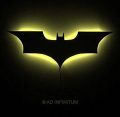 Batman  3D Led Night Light wooden 7mm thick Lamp, Gamming Room Decor, Kids Room decor, Batman Logo Led Lamp. 