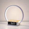 WILIT Bedside Table Lamp, Touch Lamp with Alarm Clock with Qi Wireless Charging Wake-up Light, LED Desk Lamp 3-Grade Dimmable Nightstand Light for Bedroom, Living Room, Office Model B17. 