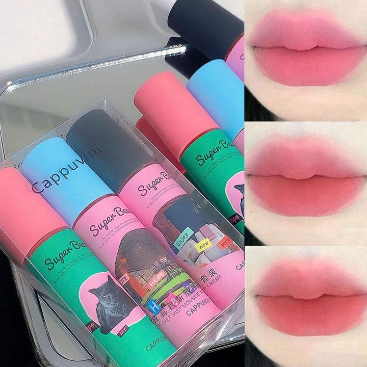 Cappuvini%20Long-Lasting%20Waterproof%20Non-stick%20Cup%20Lipstick%20Matte%20Velvet%20Mist%20Mousse%20Lipsticks%20Natural%20Korean%20Lip%20Mud%20Makeup%20Cosmetic%20Moisturzing%20Smooth%20Liquid%20Lip%20Tint%20-%20Image%208