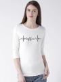 New Stylish Coffee Printed T shirt For Girl With Full Sleeve (Best Quality). 