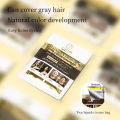 ESTELIN 10 PC Collagen & Argan Oil Hair Color Shampoo (Dark brown) ES0138. 