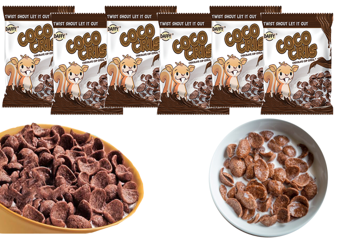 coco cris chocolate cup cereal 12 packs (12 grm per pack)