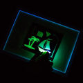 2 in 1 Magic Light Up Painting Drawing Board For Kids Portable Handwriting Toys For Boys & Girls Draw Sketch Art Educational Learning Drawing Slate For Kid Tracing Pad With Stickers & LED Pen Effect Glow In The Dark Art Doodle Color Fluorescent Sketchpad. 
