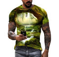 Fairy Tale World Myth Magic Forest Men T-shirts 3D print HD pattern hip hop Harajuku personality round neck tee short sleeve top. 