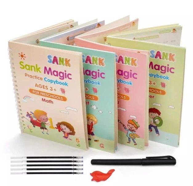 Sank%20Magic%20Practice%20Copybook%20(4%20Books%20+%20Magic%20Pen)%20Sank%20Magic%20Book%20for%20Montessori%20Children%20Tracing%20Handwriting%20First%20Preschool%20Baby,%20Reusable%20-%20Number%20&%20Letter%20Tracing%20Books,%20Learning%20Books%20for%20Kids%20-%20Image%202