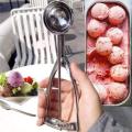 Small Stainless Steel Ice Cream Scoop Ice Ball Maker Ice Cube Ice Cream Spoon Kitchen Stainless Steel Ice-Cream Spoon (Pack of 1). 