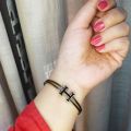 Farah's Jewelry Store - Men And Women Stainless Steel Couples Bracelet Alphabet 'H' Cuff Bangle Wedding Jewelry. 