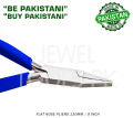Flat Nose Smooth Jaws Pliers 5" 130mm Stainless Steel Jewelry Jewellery Watchmaking Making Repair DIY Tools. 