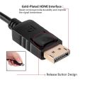 Active DisplayPort to HDMI Adapter,4K Male DP 1.2 in to Female HDMI 1.4 Out Converter,DP-HDMI Video Connector for Laptop,Desktop,PC to Monitor,Projector,TVDP Display Port Male to HDMI Female Adapter Black. 