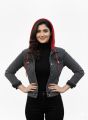 All-Season Style: Women's Denim Hoodie Jacket. 