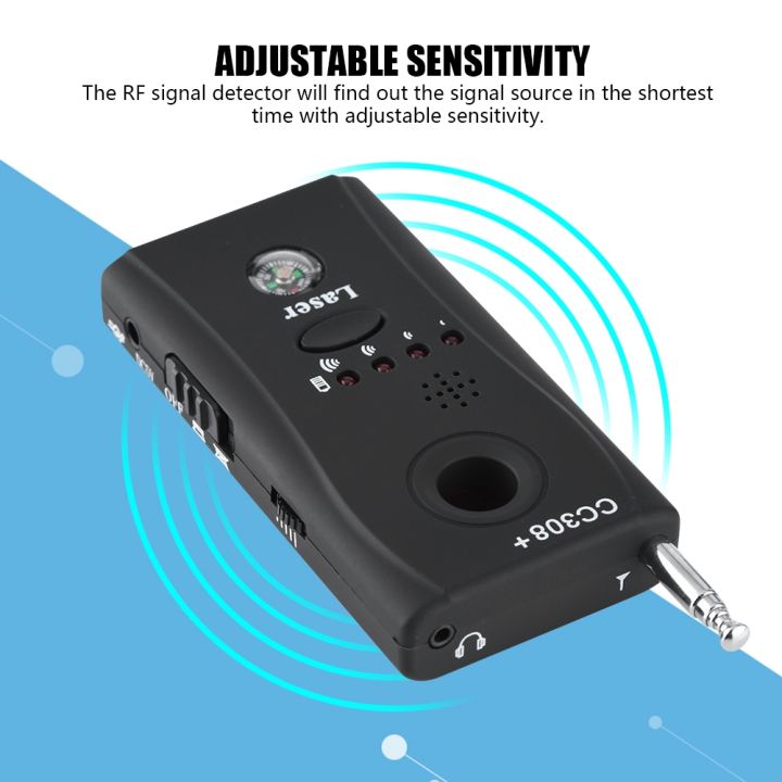 1MHz-6500MHz RF Signal Detector 4 Modes Detection Adjustable Sensitivity Wireless Bug Detector