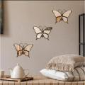 Pack of 3 Wall Hanging Butterfly Shape Décor Mirror. 