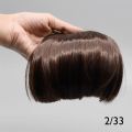 Clip in hair bangs hair extension. 