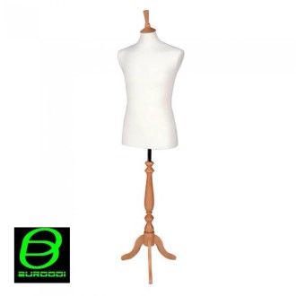 Men Mannequins Display Stand Holder Wood Men Mannequin Bust for Clothes Shirt Kurta Window Display