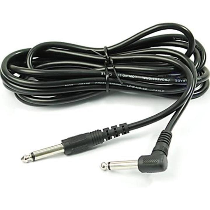 Cable for Semi acoustic and Electric Guitar 90 Degree Connector Electric Patch Cord Guitar Amplifier AMP Cable Speaker Cable 10ft 3m