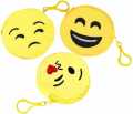 Purse Round Soft  Emoji Face Coin Pouch- PACK OF 1. 