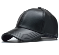 Baseball Original leather Cap Brown Black Rad pure sheep leather cap men and women Hats & Caps. 