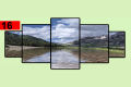 Picture frames, wall hanging, 12x24 - 01-100 Fix photo frame 5 pieces, set of picture frame, home decoration items, home décor, decorating items, frames, set of 5 frames, Frame House. 