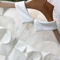 NEELUM V  Cinderella Ruffle Mesh Top. 