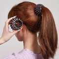 Fashion WomenBun Crystal Hair Buckle Hair Clip Bird Nest Expanding For Hair Accessories Female Ponytail Headwear. 