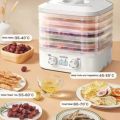 Nature Food Dehydrator Household With 5 Trays Premium Electric Temprature Control Adjustable Knob 230Watt Jackie Fruit Vegetables Herbs Nuts for Drying Beef Bpa Free Multifunctional Smart Fruit Meat Bones Tea Dehydration Drying Machine 1-48. 