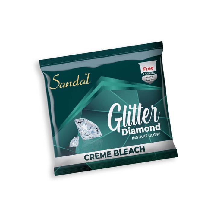 Glitter%20Diamond%20Sandal%20Bleach%20Cream%20for%20Face%20Sachet%20pack%20of%204%20-%20Image%202