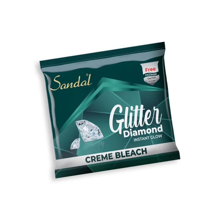 Glitter%20Diamond%20Sandal%20Bleach%20Cream%20for%20Face%20Sachet%20pack%20of%204%20-%20Image%202