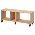 Bench on Castor Ikea   Book Shelf. 