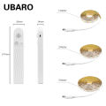 UBARO White/Warm LED Sensor Light Strip Battery Box Usb Charging Smart Home Wardrobe Infrared Human Body 1/2/3M 5V 0.35A. 