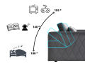 Double Bed Folding sofa cum bed | 2 seater multi function sofa bed. 