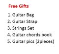Acoustic Guitar 41 inches Color Purple with Free Gifts. 