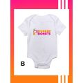 DUNKIN DONUT print Baby onesie. 