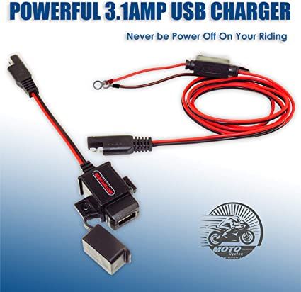 MOTOPOWER%20MP0609A%203.1Amp%20Motorcycle%20USB%20Port%20Kit%20SAE%20to%20USB%20Adapter%20On%20Motorcycle%20-%20Image%203