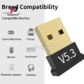 Mini Bluetooth USB Dongle 5.3 Plug Play Wireless Bluetooth Adapter PC Laptop Desktop High-Speed Data Transfer Stable Connectivity Compact Portable Design Headphones Speakers Mouse Keyboard Game Controller Bluetooth Adapter Receiver. 