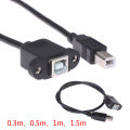 USB 2.0 Type B Male to Type B Female Printer Extension Cable With Panel Mount. 