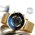 Luxury Ultra Thin Men Calendar Watch Stainless Steel Anti-Blue Light Watches Men's Watches Quartz Reloj Hombre. 