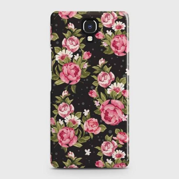 Infinix Note 4 (X572) Cover - SkinLee HQ Hard Case - Vintage Pink Flowers - SKINLEE-153-1-414-274