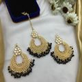 new collection Golden Tikka and Earrings Set For Women. 