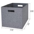 Better Homes Gardens Fabric Cube Storage Bins (12.75 x 12.75), 2 Pack, Gray. 