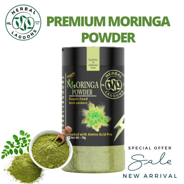 Herbal Lagoons - Premium Moringa Powder - 70g | Daraz.pk
