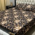 Crystal cotton satin Super Fine High Quality Fabric Doubel Bedsheet KIng Size. 