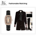 LouisWill Women Watches Fashion Retro Watches Quartz Watches Ultra-thin Square Watches Star Diamond Watch Business Casuals Wristwatch. 