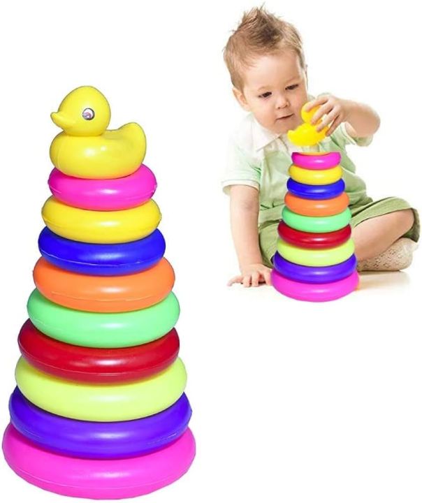 Kids Ring Pile Up Toys | Ring Toss Game For Kids | Special Ring Tower ...